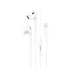 Hoco M111 Max Lightning Wired White Earphones